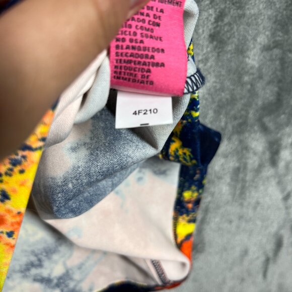 Betsey Johnson Skirt Women Medium Floral Pencil Stretch Elastic Waist Multicolor - Picture 8 of 9